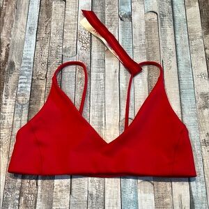 New Left on Friday Sweet Chili Heat Red Bikini Top~Sunday Medium